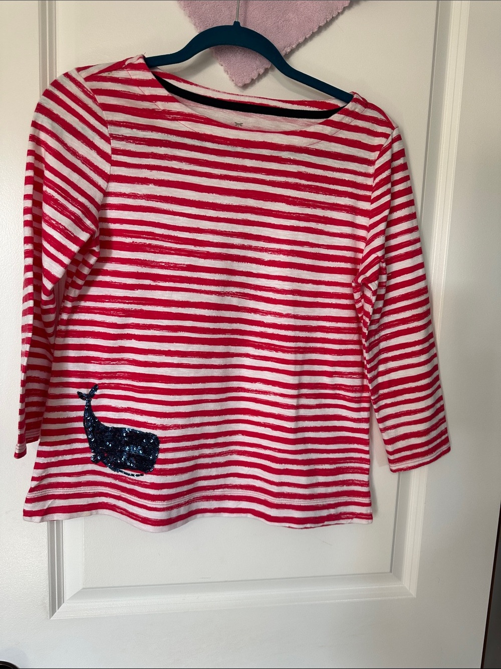 Talbots nautical 3/4 sleeve top